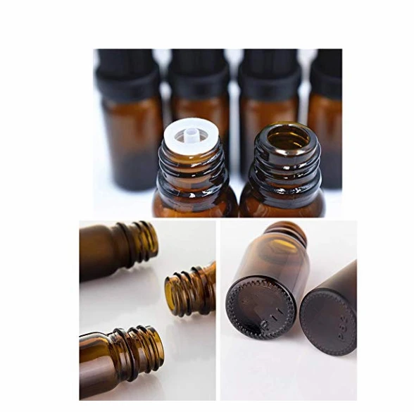 amber oil dropper bottles